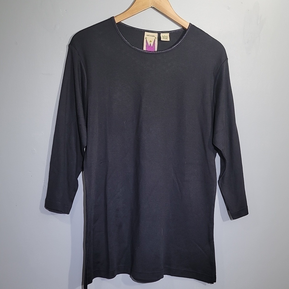 ANTHONY Original Long Sleeve Black Knit Tunic